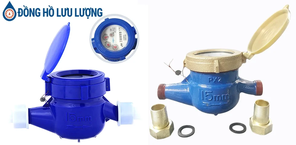 Hình ảnh đồng hồ nước VNEC được sản xuất tại Trung Quốc