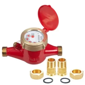 Đồng hồ Komax nước nóng nối ren