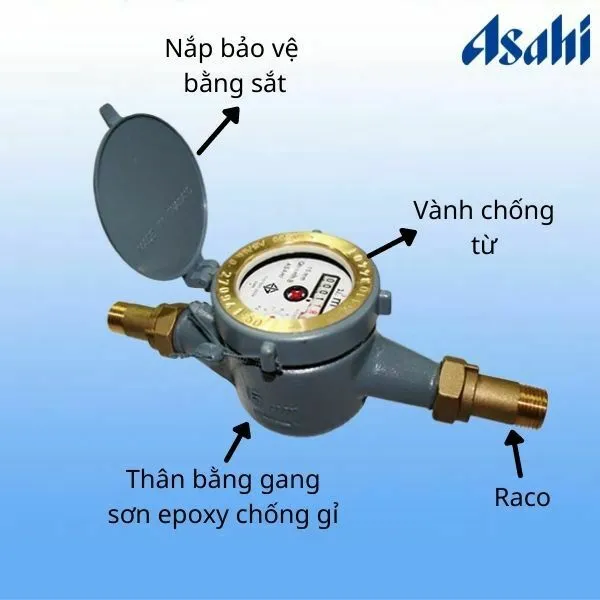 Đặc điểm đồng hồ nước Asahi GMK15