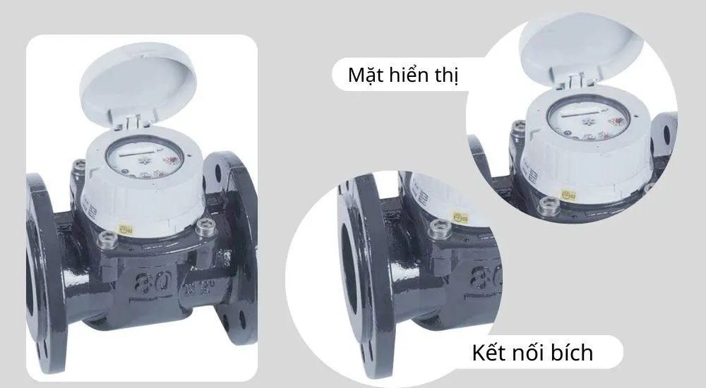 Ưu điểm của kiểu kết nối trên đồng hồ nước Asahi WP-MFD