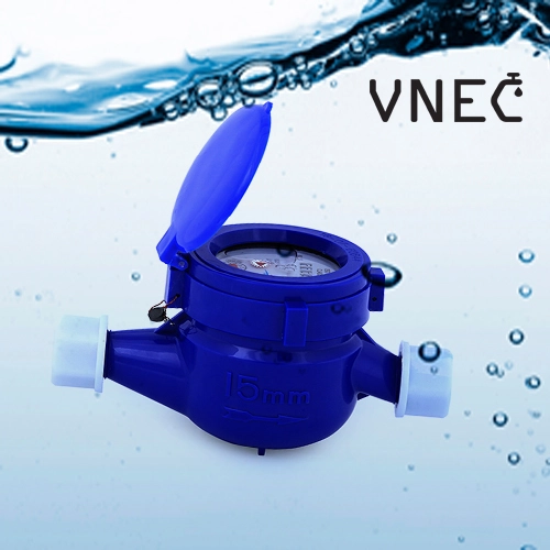 Đồng hồ nước sạch VNEC thân nhựa