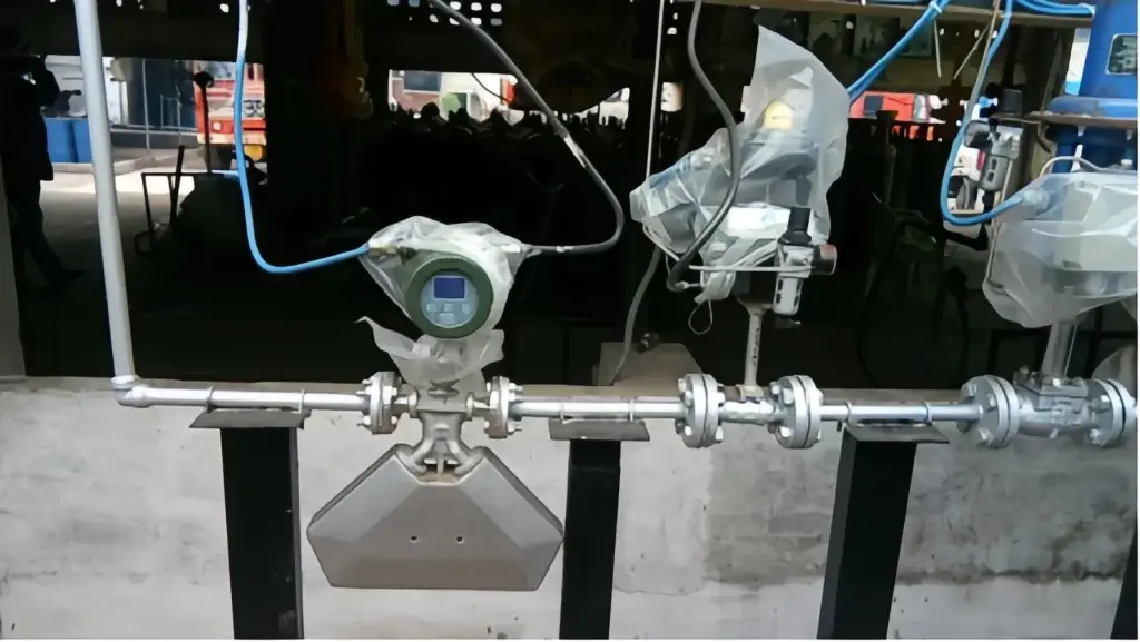 Ứng dụng đồng hồ đo lưu lượng Coriolis dạng tam giác vào đường ống