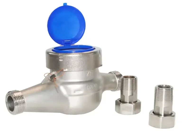 Đồng hồ nước Dupan đa tia inox nối ren DN20