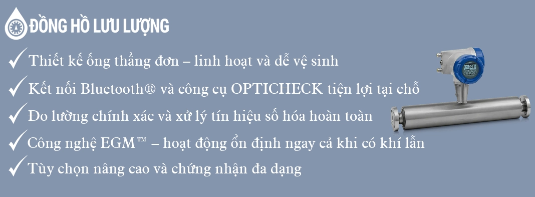 Tính năng của đồng hồ đo lưu lượng Optimass 7400