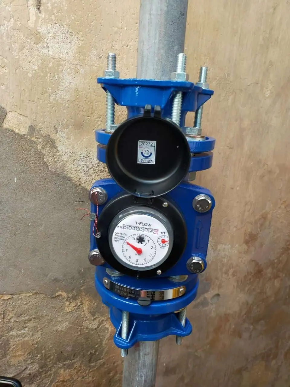 Ứng dụng đồng hồ T Flow nước sạch vào đường ống