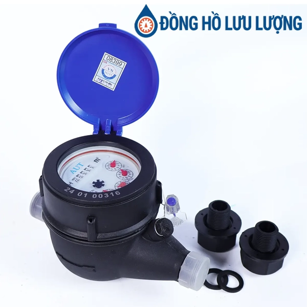 Đồng hồ AUT thân nhựa nối ren