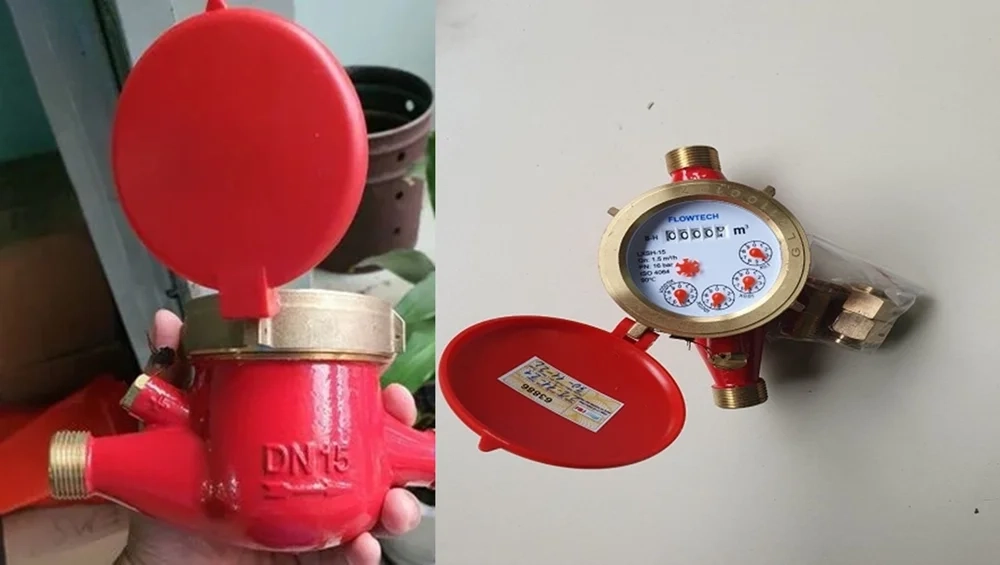 Đồng hồ Flowtech nước nóng nối ren