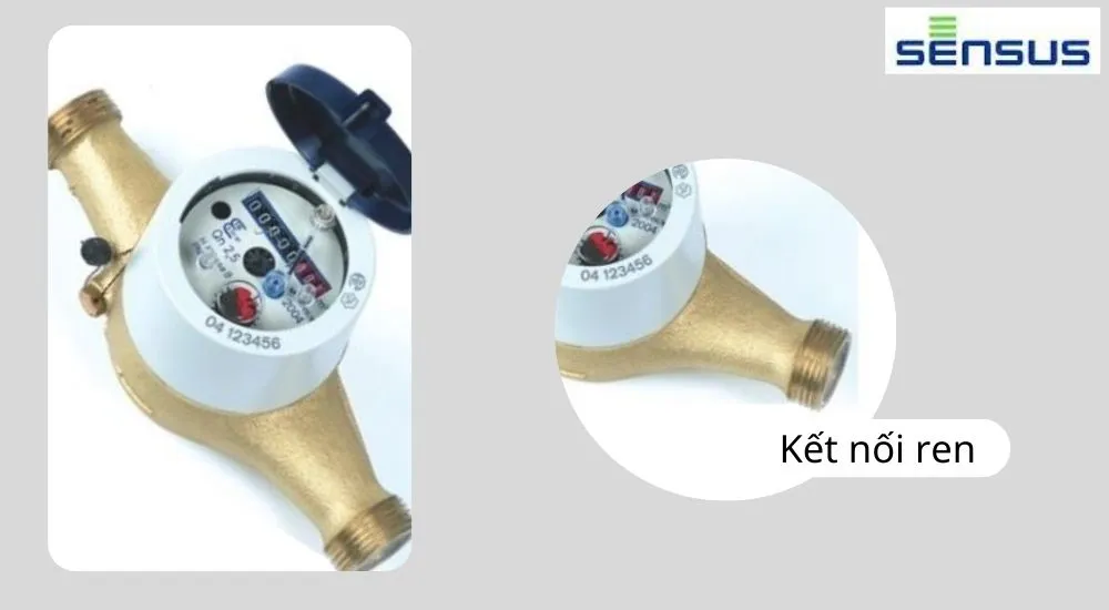 Sensus nước lạnh nối ren