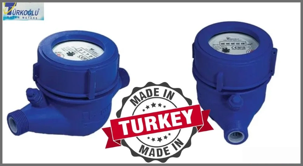 Đồng hồ nước Turkoglu thân nhựa nối ren