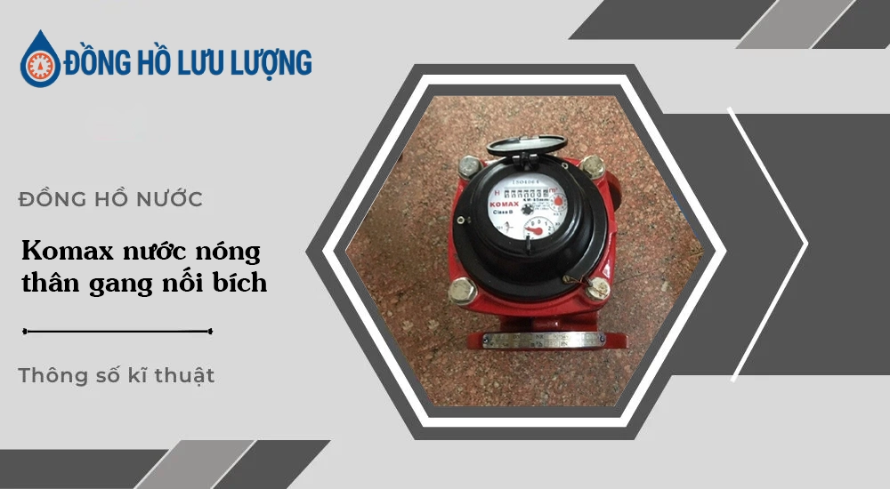 Komax nước nóng thân gang nối bích