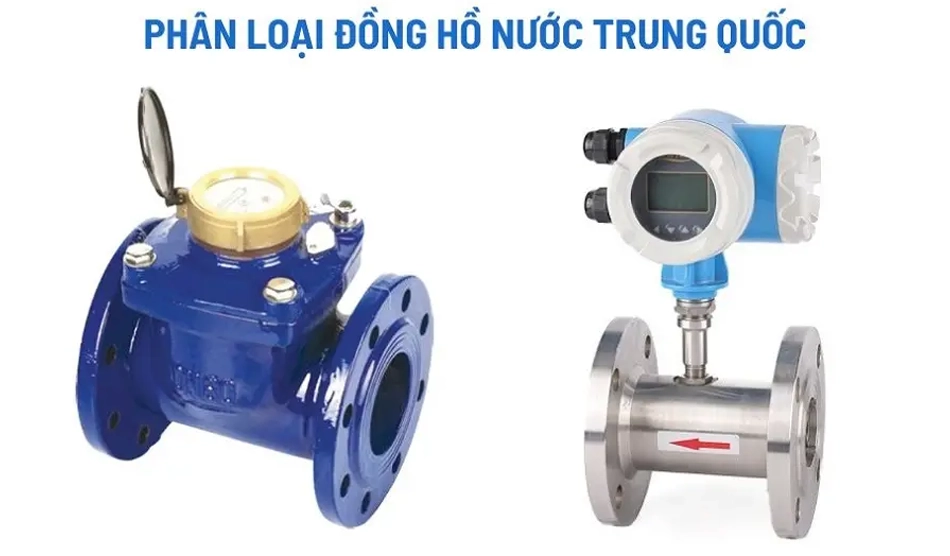 Phân loại đồng hồ nước Trung Quốc hiện nay