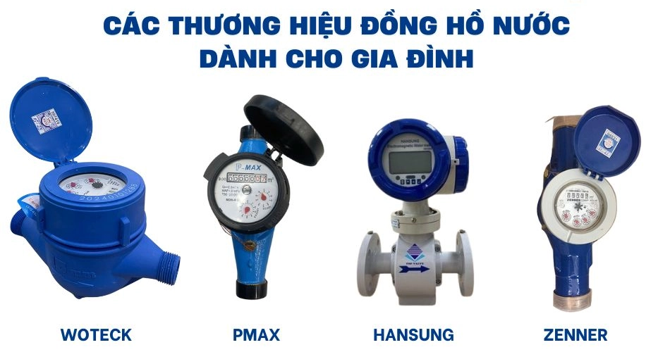Các thương hiệu đồng hồ nước cho gia đình