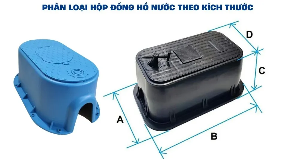 Phân loại hộp đồng hồ nước theo kích thước