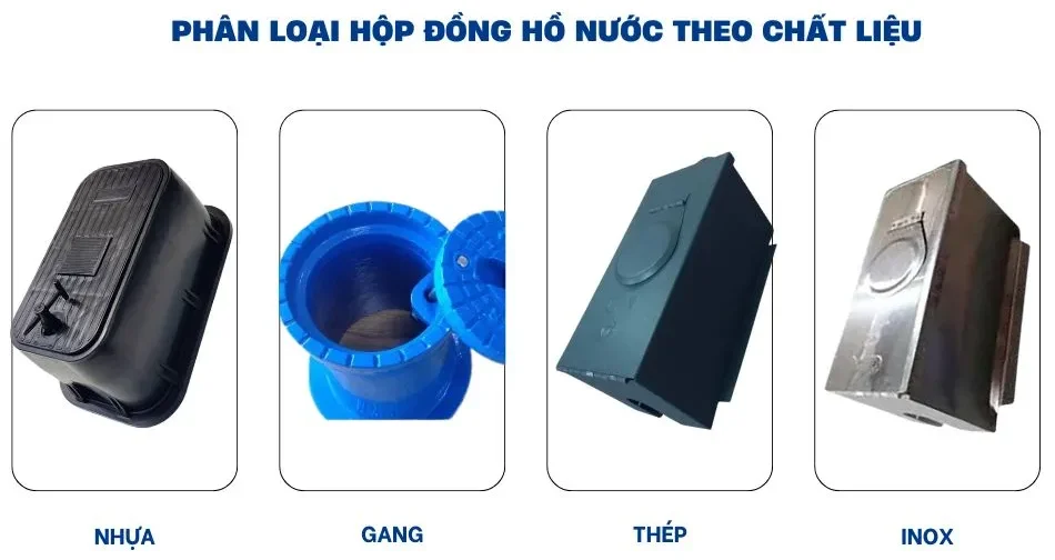 Phân loại hộp đồng hồ nước theo chất liệu