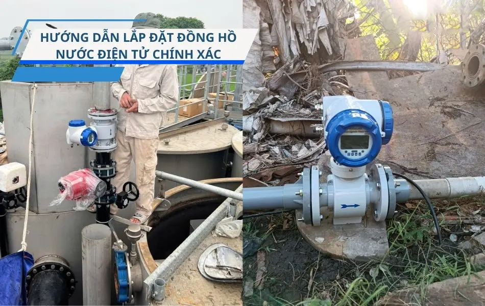 Cách lắp đặt đồng hồ nước điện tử chuẩn kỹ thuật