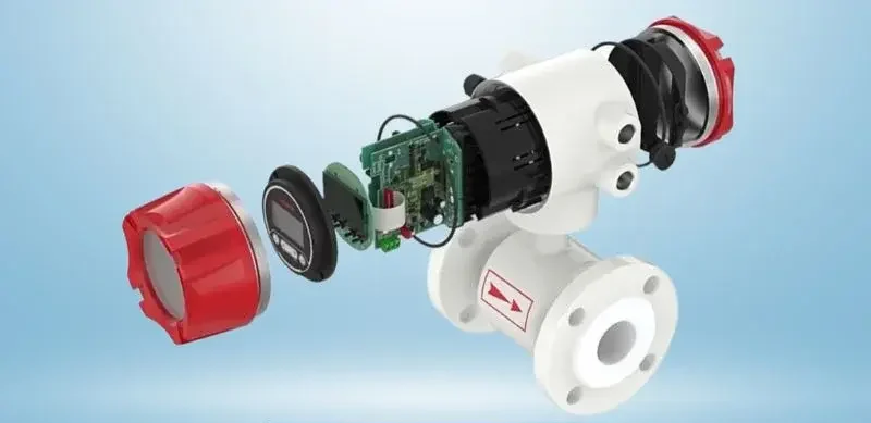 Cấu tạo của đồng hồ đo lưu lượng điện từ