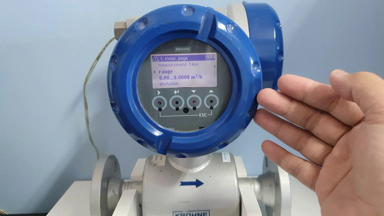Đồng hồ nước điện từ Krohne (Đức)