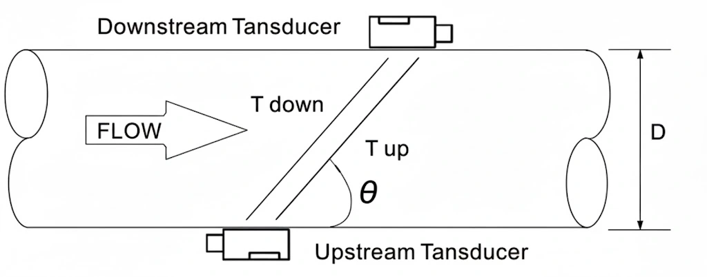 Lắp đặt đồng hồ đo lưu lướng siêu âm kẹp ngoài (Clamp-on)