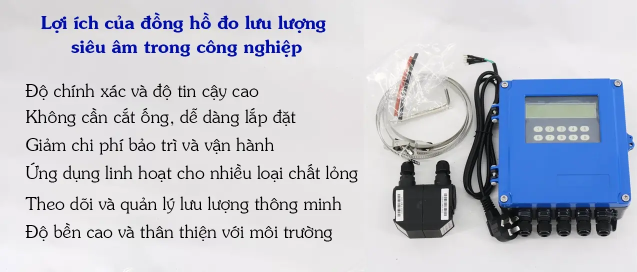 Lợi ích của đồng hồ đo lưu lượng siêu âm trong công nghiệp