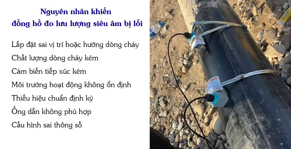 Nguyên nhân khiến đồng hồ đo lưu lượng siêu âm bị lỗi