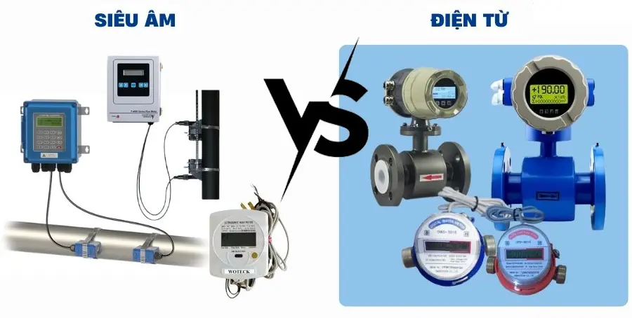 So sánh đồng hồ siêu âm và đồng hồ điện từ