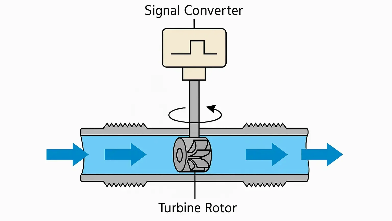 Nguyên lý hoạt động của đồng hồ đo lưu lượng Tuabin