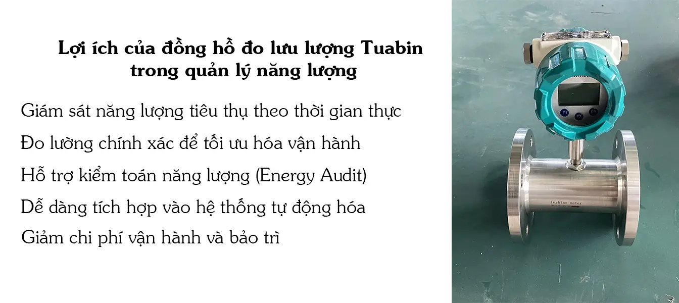 Lợi ích của đồng hồ đo lưu lượng Tuabin trong quản lý năng lượng
