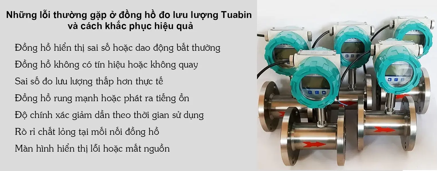 Những lỗi thường gặp ở đồng hồ đo lưu lượng Tuabin và cách khắc phục hiệu quả