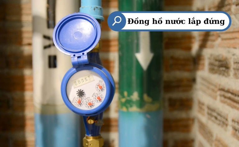 Đồng hồ nước lắp đứng