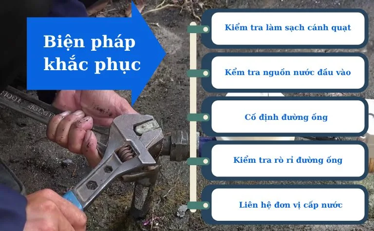 Cách khắc phục tình trạng đồng hồ nước không chạy hoặc hoạt động không ổn định