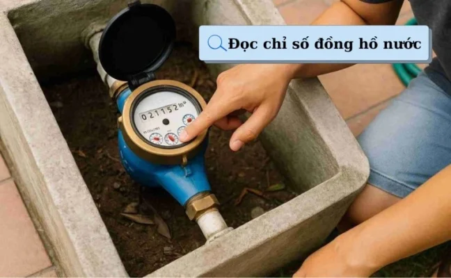 Cách đọc chỉ số đồng hồ nước và tính lượng nước tiêu thụ chính xác dễ hiểu