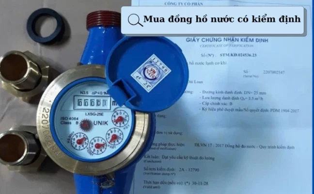7 lưu ý không thể bỏ qua khi mua đồng hồ nước có kiểm định