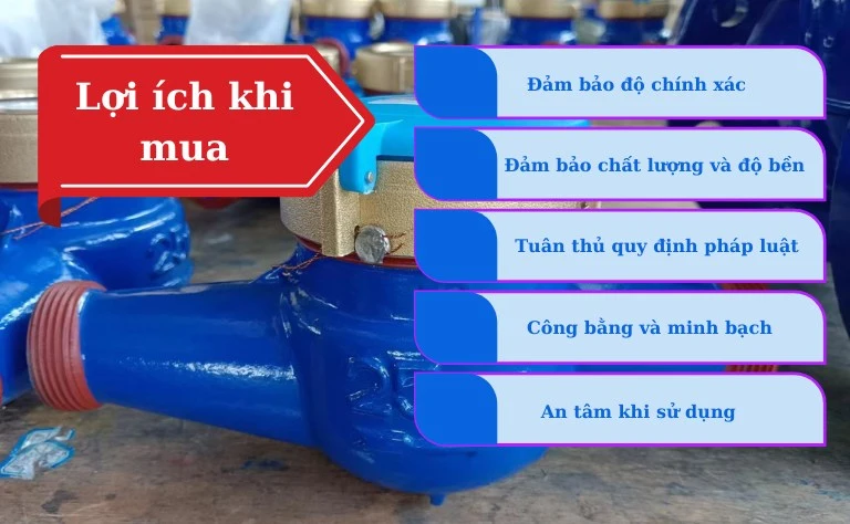 Lợi ích khi lựa chọn đồng hồ nước có kiểm định