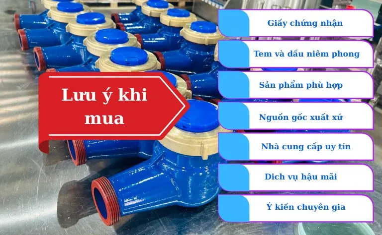 7 lưu ý quan trọng không thể bỏ qua khi mua đồng hồ nước có kiểm định